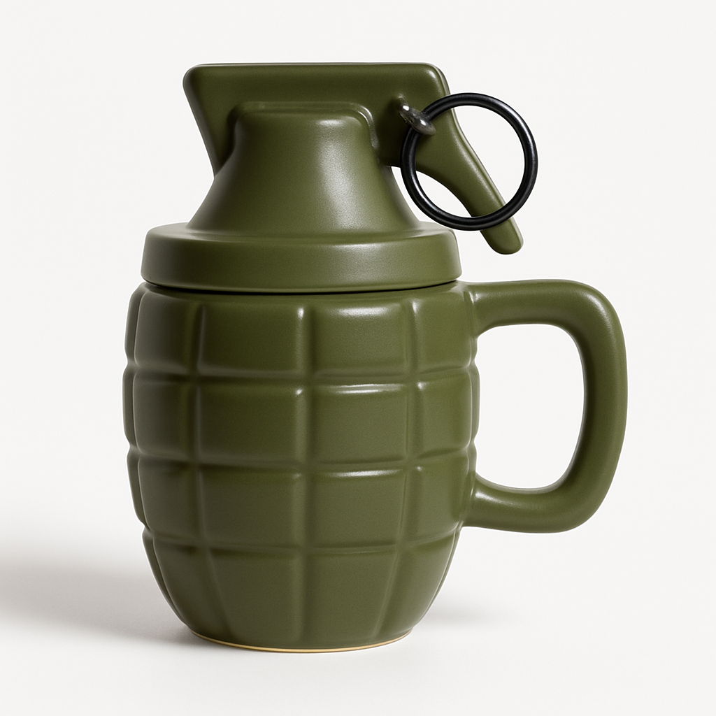 Grenade Coffee Mug — 12oz Ceramic