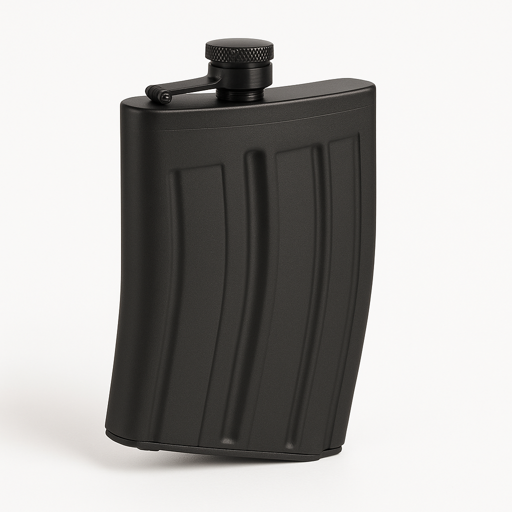 Magazine-Style Flask — 6oz Stainless