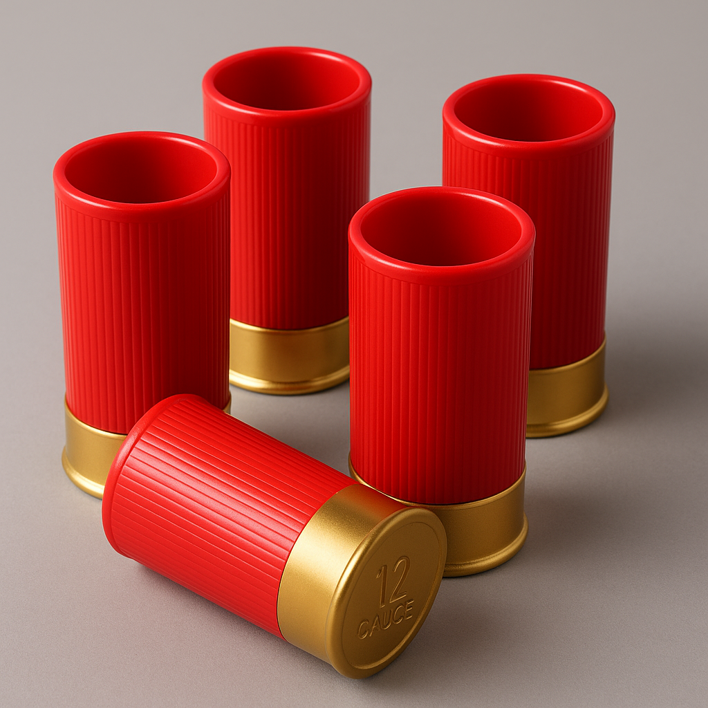 Shotgun Shell Shot Glasses — Set of 4